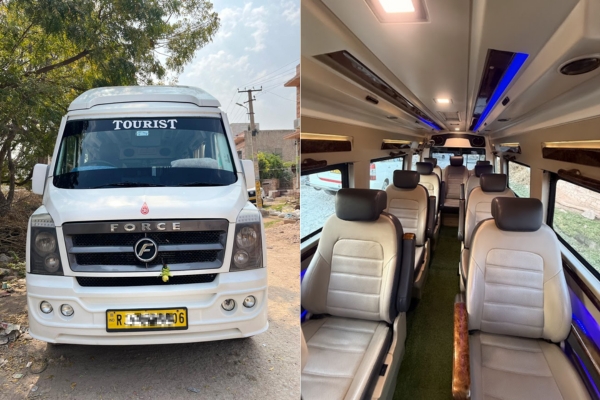 10-Seater Best Tempo Traveller In Jodhpur for small group travel