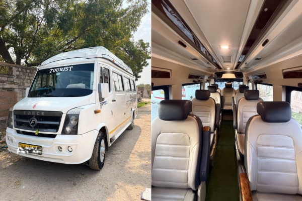12-Seater Best Tempo Traveller In Jodhpur for group tours