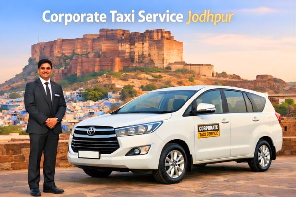 Corporate Taxi Service Jodhpur providing professional chauffeur-driven AC cars for business meetings and airport transfers