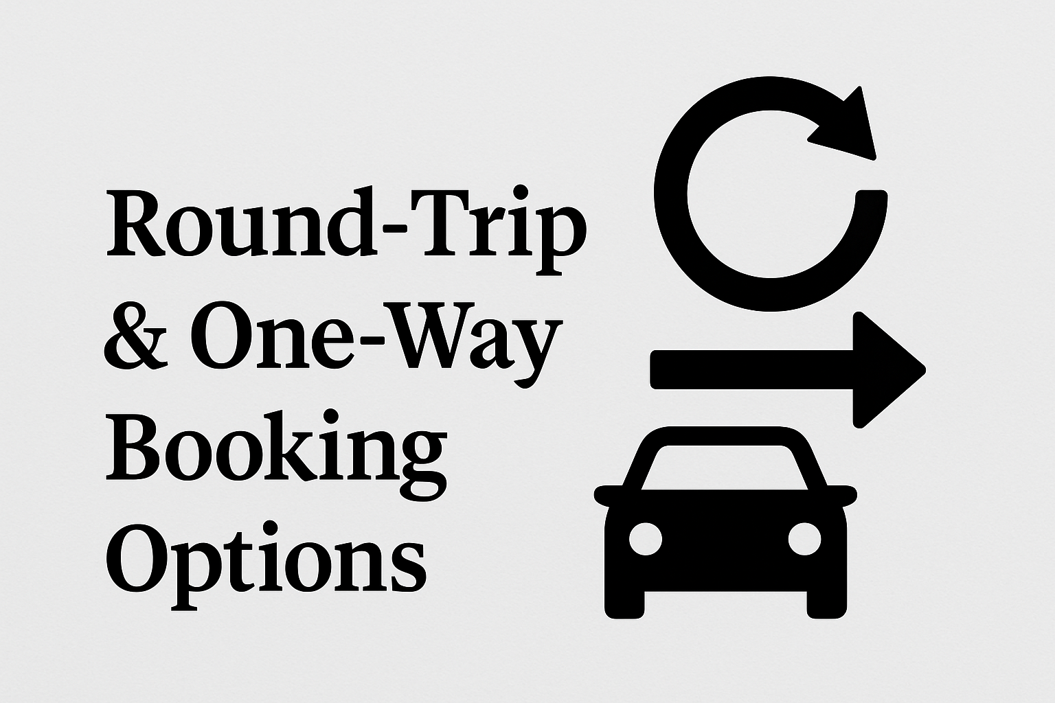 Round-Trip & One-Way Booking