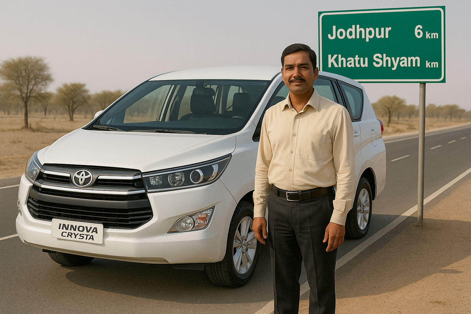 use innova crysta jodhpur to khatu