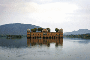 Jal Mahal view during Car Hire in Jaipur tour