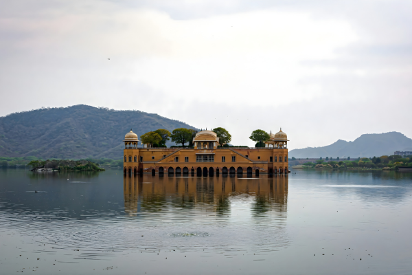 Jal Mahal view during Car Hire in Jaipur tour