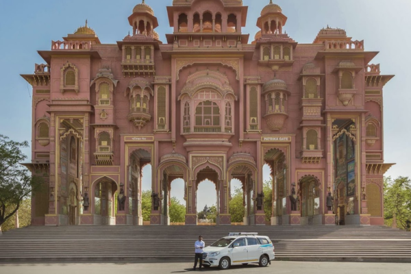Patrika Gate visit with Car Hire in Jaipur
