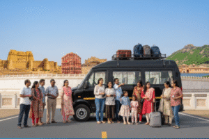 Outstation trips from Jodhpur in luxury Urbania Tempo Traveller