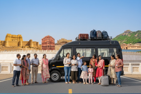 Outstation trips from Jodhpur in luxury Urbania Tempo Traveller