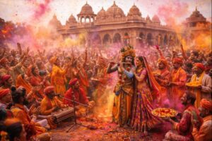 Braj Holi Festival Bharatpur 2026 traditional Holi celebration