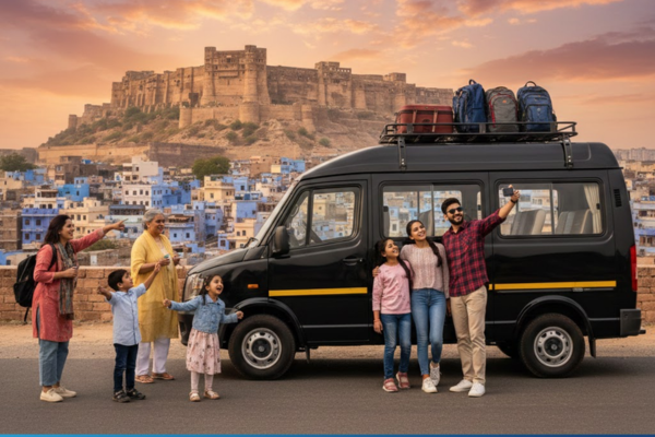 Family vacations with luxury Urbania Tempo Traveller in Jodhpur