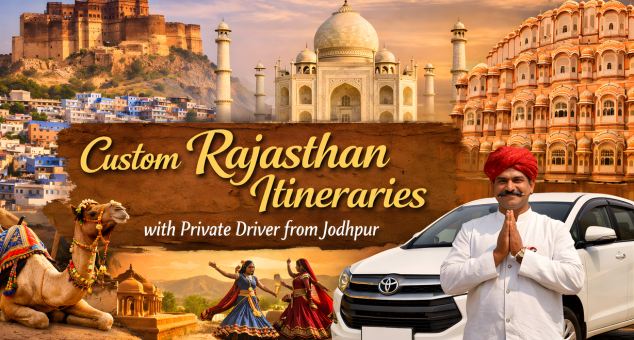 Custom Rajasthan Itinerarys with private driver from Jodhpur for personalized travel experience