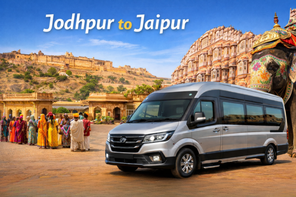 Jodhpur to Jaipur luxury Urbania Tempo Traveller rental
