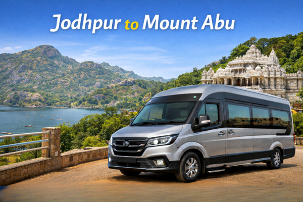 Jodhpur to Mount Abu journey in luxury Urbania Tempo Traveller