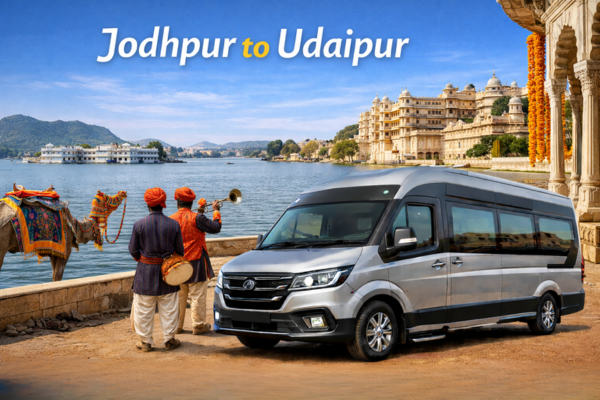 Jodhpur to Udaipur travel in luxury Urbania Tempo Traveller