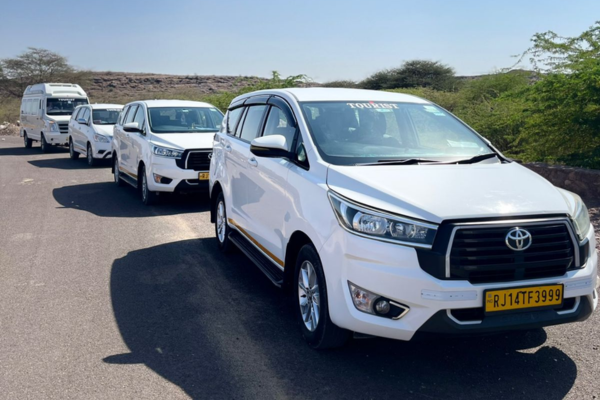 Toyota Innova Crysta premium vehicle for Jodhpur Sightseeing Taxi service