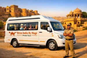 Tempo Traveller in Jaisalmer for comfortable desert tours, sightseeing, and group travel with professional driver