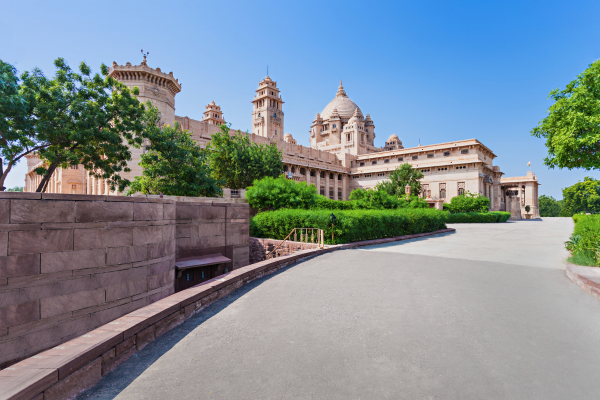 Umaid Bhawan Palace stop during Jodhpur Sightseeing Taxi city sightseeing tour
