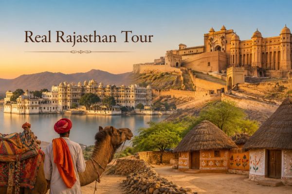 Guided Tours in India featuring the Real Rajasthan Tour with forts and desert landscapes