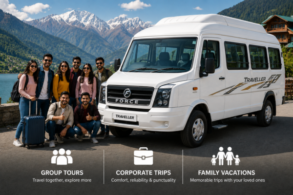 Tempo Traveller for group tours and corporate travel