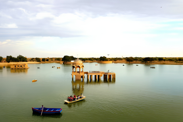 Gadisar Lake Scenic Waterfront Attraction Jaisalmer