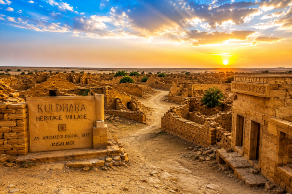 Ancient ruins of Kuldhara Village near Jaisalmer