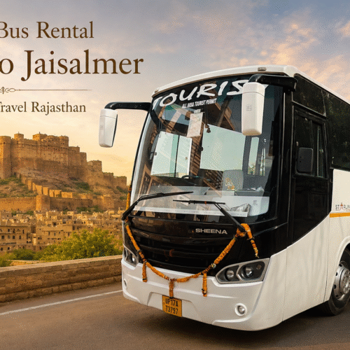 Luxury Bus Rental Jodhpur to Jaisalmer | Family Group Travel Rajasthan