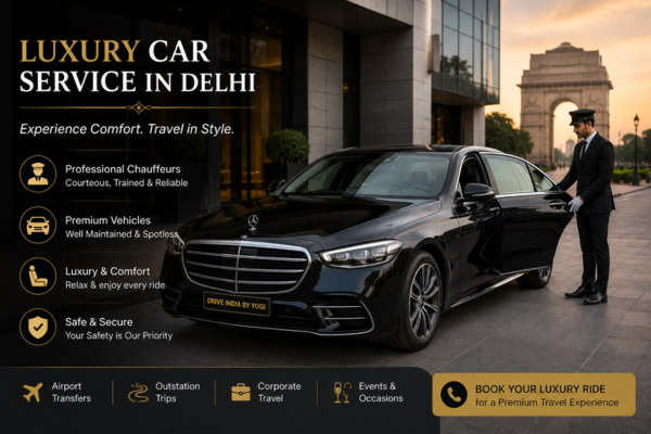 Luxury car rental service in Delhi for premium travel