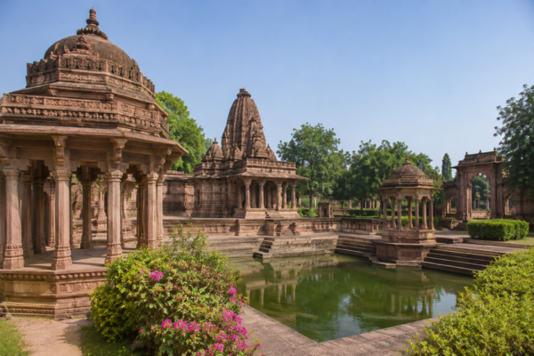 Historic cenotaphs and gardens at Mandore Garden