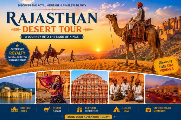 Camel safari and desert camping tour in Rajasthan