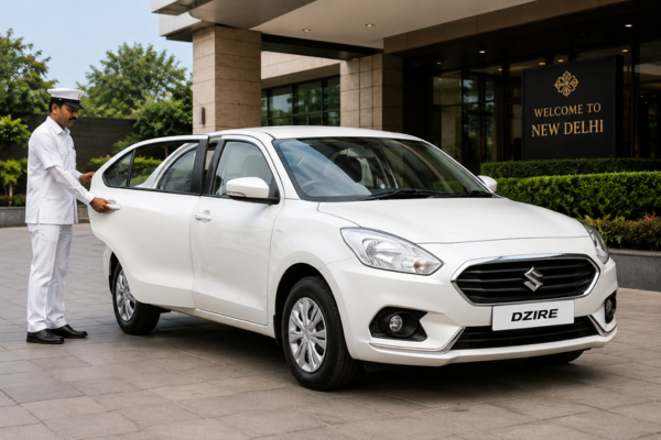 Sedan car available for hire in Delhi