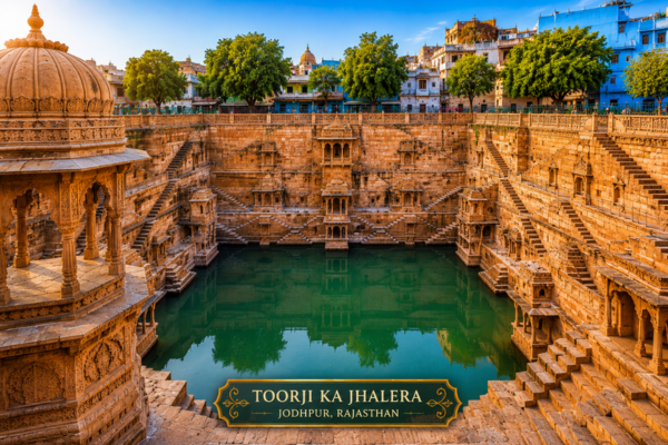 Historic Toorji Ka Jhalra stepwell in Jodhpur