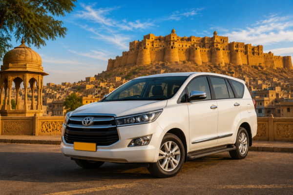 Toyota Innova with driver in Jaisalmer