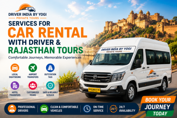 Luxury Urbania van for Rajasthan tours and group transportation.