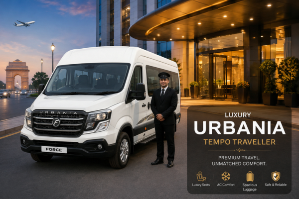Force Urbania Tempo Traveller rental service in Delhi