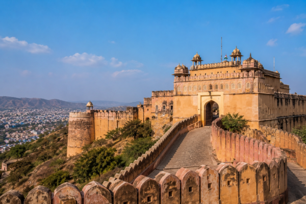 Nahargarh Fort overlooking Jaipur city