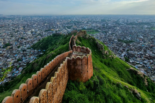 Panoramic view from Nahargarh Fort Jaipur