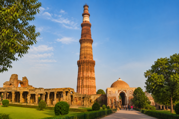Historic Qutub Minar monument in Delhi