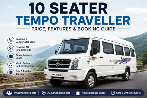 10 Seater Tempo Traveller on Rent