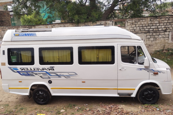12 Seater Tempo Traveller rental in Jaisalmer with driver for family and group tours