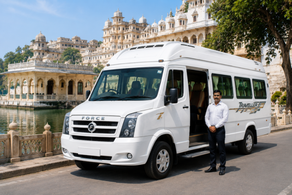 17 Seater Tempo Traveller rental with professional driver in India