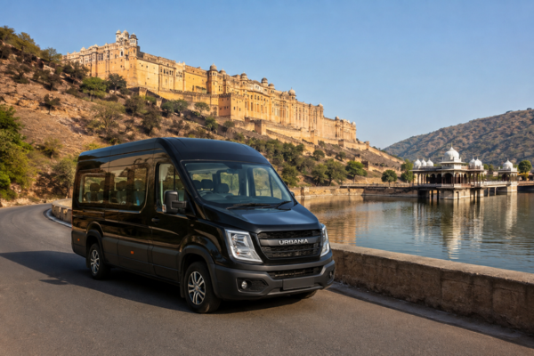 Premium Force Urbania parked near Rajasthan heritage site.