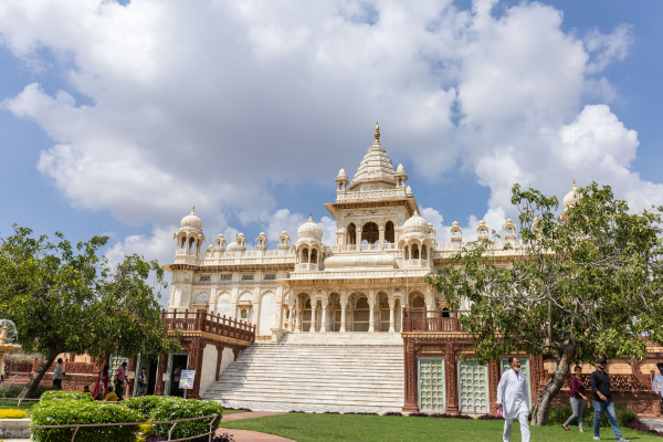 Jaswant Thada white marble monument in Jodhpur Rajasthan