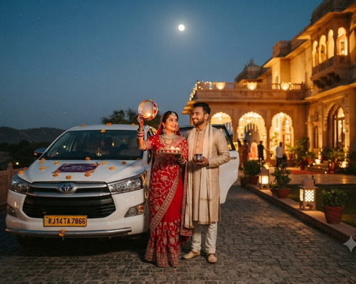 Karwa Chauth Cab Booking Rajasthan for Couples