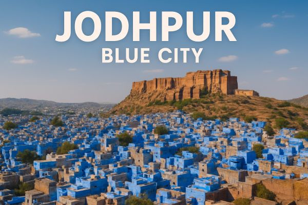 Lost in the blue labyrinth of Jodhpur.