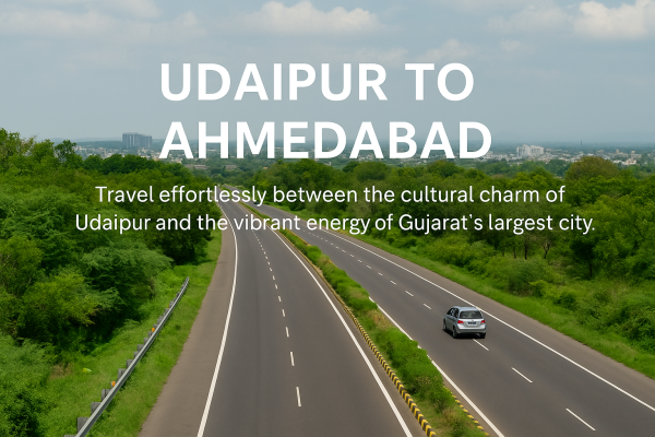udaipur to ahemdabde travel
